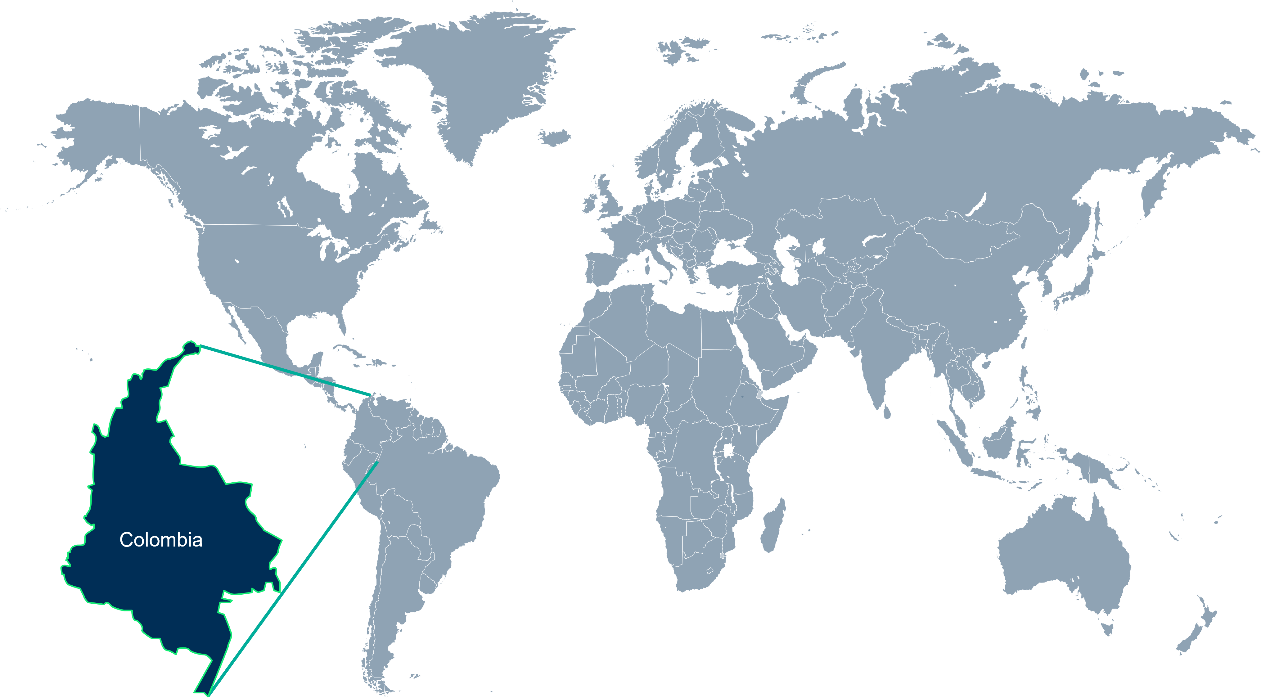 Champion Users Map Colombia