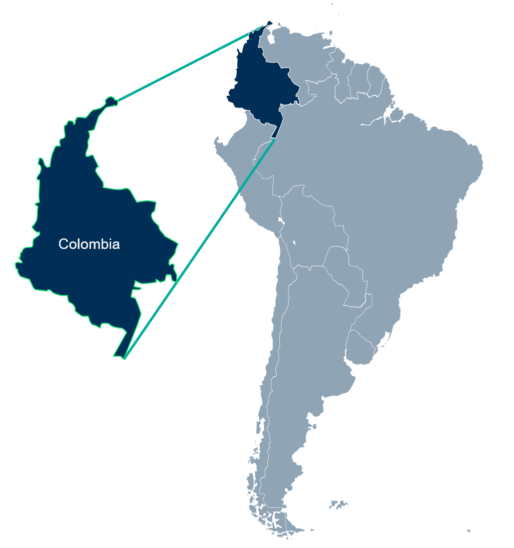 Map of South American World Ecosystem Extent Dynamics Champion Users